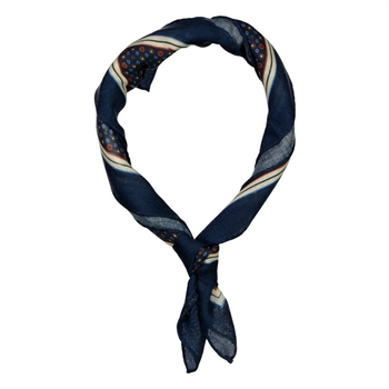 Moderne mønstret bandana i navy fra Lindbergh