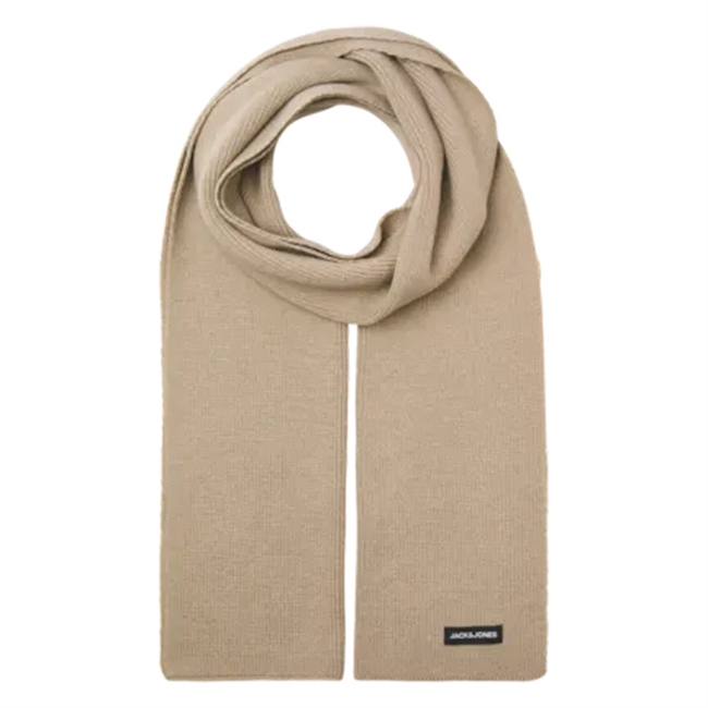 Klassisk Stilrent Halstørklæde i Sand farve fra Jack & Jones