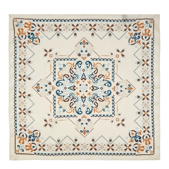 Flot uld bandana med lyst mønster fra Selected