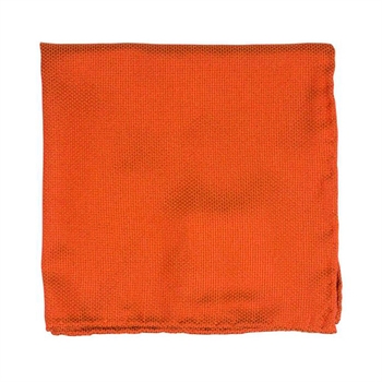 Flot silke lommeklud i mørk orange fra Portia.
