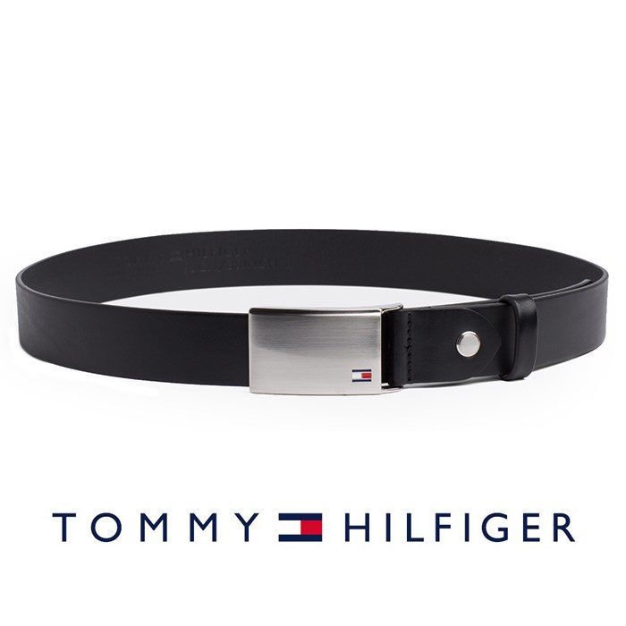 Tommy Hilfiger Bælte Spænde Sort Læder