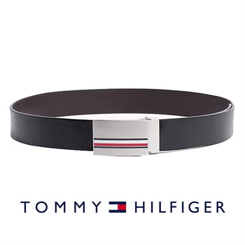 Tommy Hilfiger Bælte Corporate Logo Spænde Sort