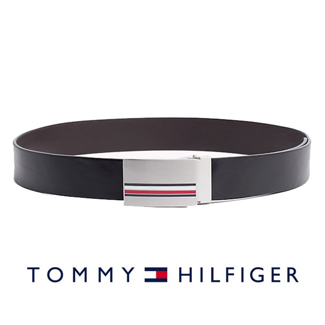 Tommy Hilfiger Bælte Corporate Logo Spænde Sort