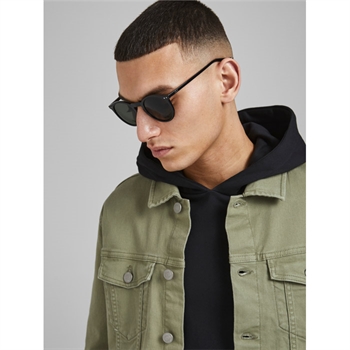 Sorte solbriller i rund form fra Jack & Jones.