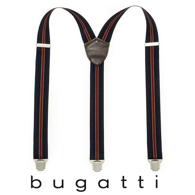 Bugatti Y-Sele - Stribet Navy Bordeaux
