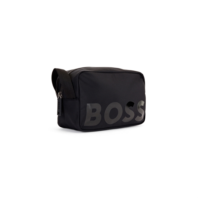 Sporty Sort Logo Catch Toilettaske fra BOSS