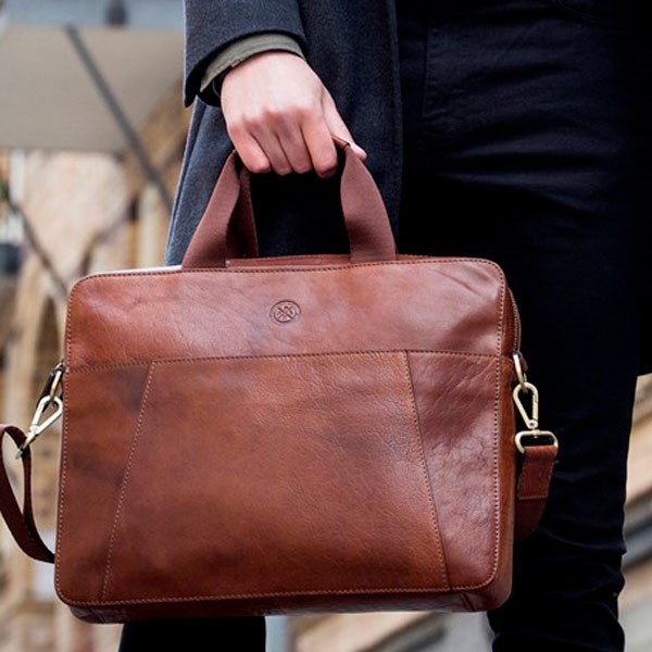 Saddler Computer Taske Sortland Midbrown