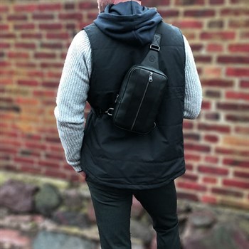 Saddler Erik Rygsæk Sort læder