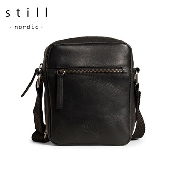 Still Nordic Clean Zip Small Messenger Taske Sort