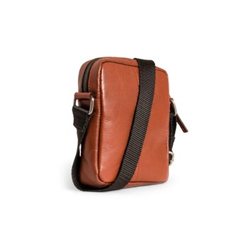 Still Nordic Clean Zip Small Messenger Taske Cognac