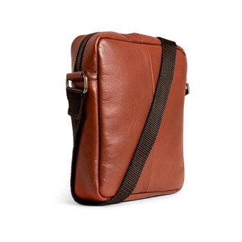 Still Nordic Clean Zip Messenger Taske Cognac