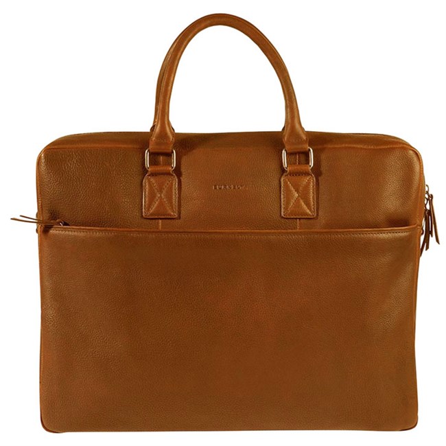 Computertaske Fundamentals Burkely Cognac Antique Avery 17"