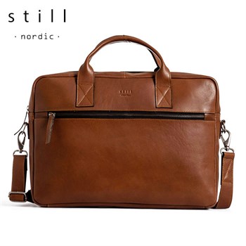 Still Nordic Computertaske Clean Brief Brandy Læder