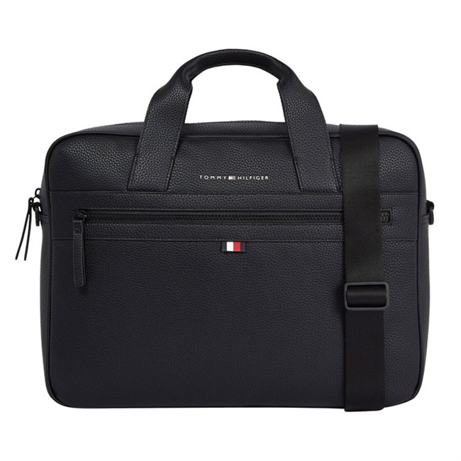 Tommy Hilfiger Essential PU Computer Bag Black