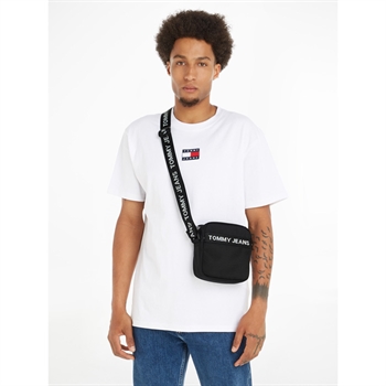 Tommy Jeans Essential Square Reporter taske Sort