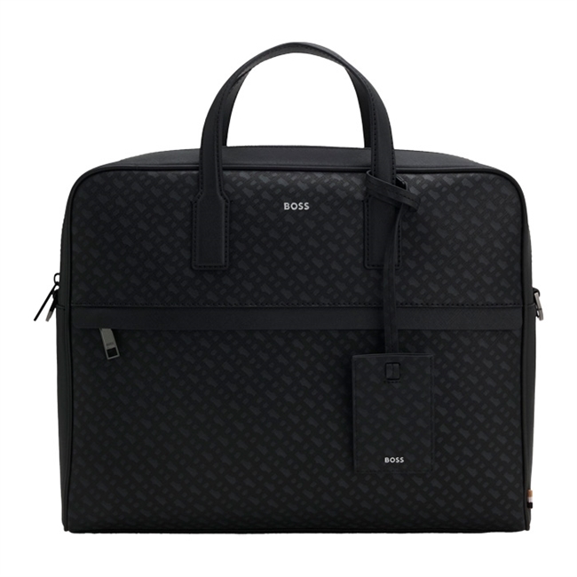 Smart sort computertaske med mønster fra BOSS