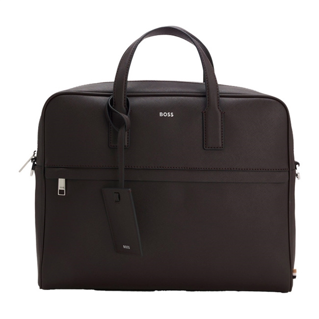 Smart mørkebrun computertaske fra BOSS