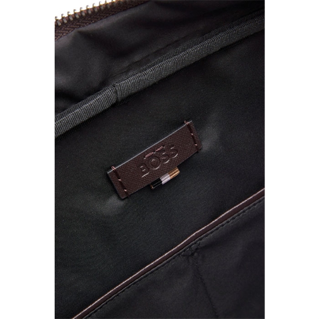 Smart mørkebrun computertaske fra BOSS