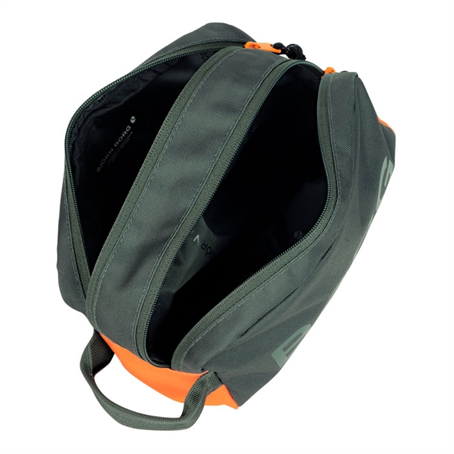 Smart toilettaske fra Björn Borg i grøn og orange