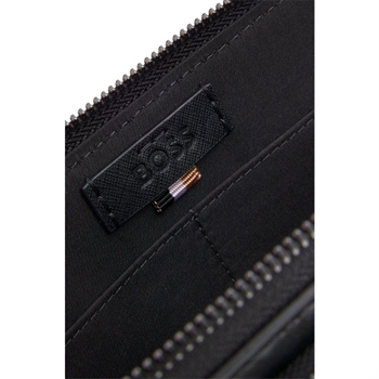 Moderne crossover taske i sort med logo fra BOSS