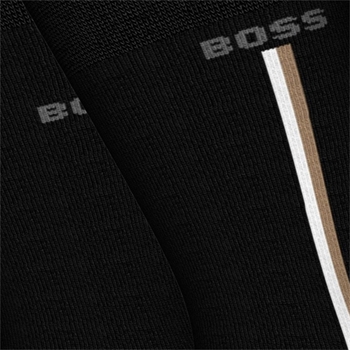 Lækre sorte bomulds sokker fra BOSS med logo detaljer. 
