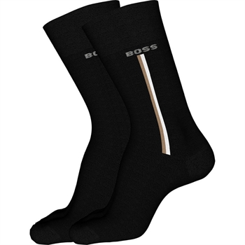 Lækre sorte bomulds sokker fra BOSS med logo detaljer. 