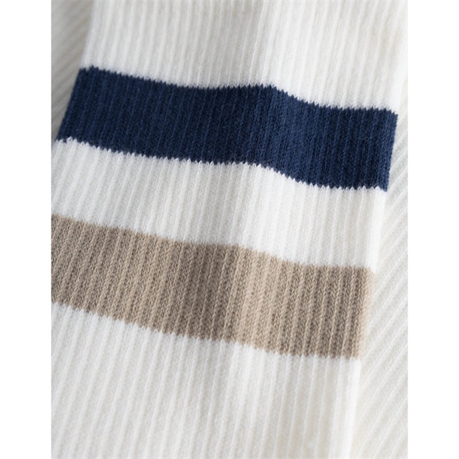 Lækre hvide tennis sokker med striber fra Les Deux.