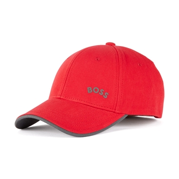 Casual og Smart Logo Cap fra BOSS i Rød