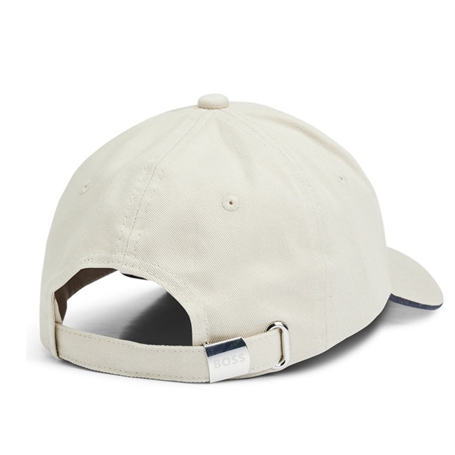 Lækker lys beige logo cap fra BOSS.