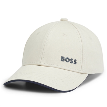 Lækker lys beige logo cap fra BOSS.