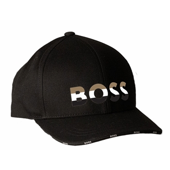 Lækker Logo Cap fra BOSS i sort.