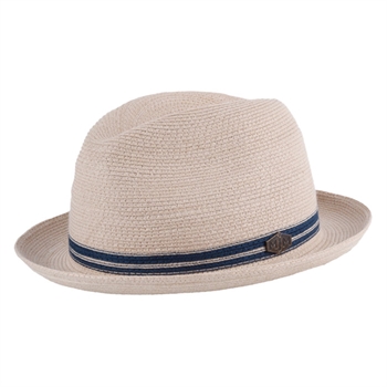 Flot Beige Farvet Stråhat fra MJM Hats