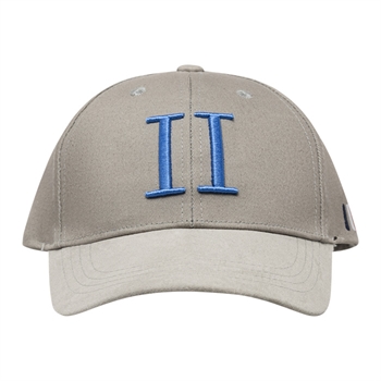 Les Deux Baseball Cap Suede Grå m/ Blå