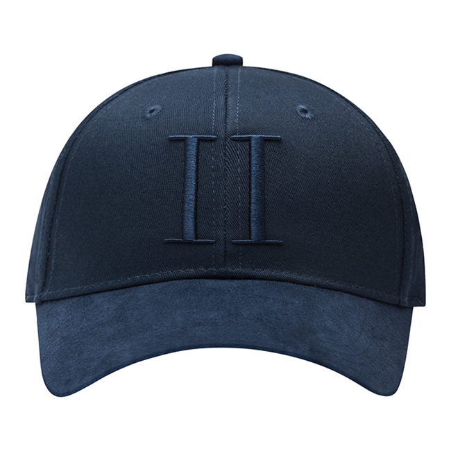 Les Deux Baseball Cap Suede Navy