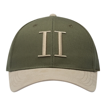 Les Deux Baseball Cap Suede Grøn m/ Sand