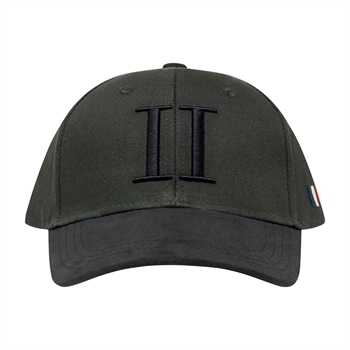 Les Deux Baseball Cap Suede Grøn m/ Sort