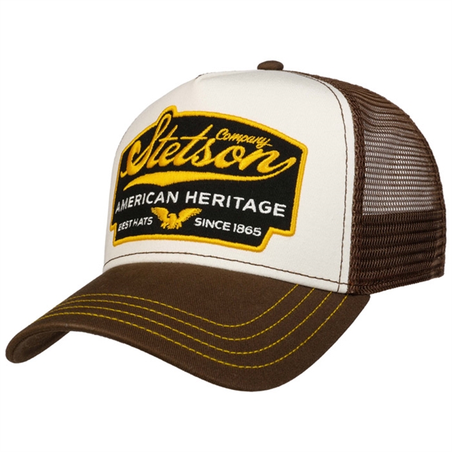 Brun trucker cap fra Stetson.