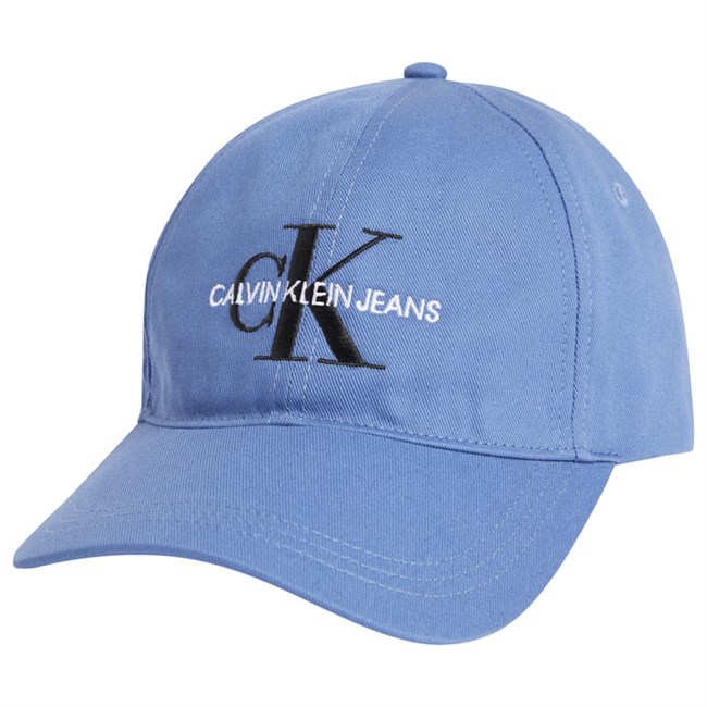 Calvin Klein Monogram Cap Økologisk Bomuld Blå