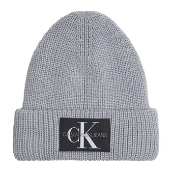 Calvin Klein Monogram Beanie Grå