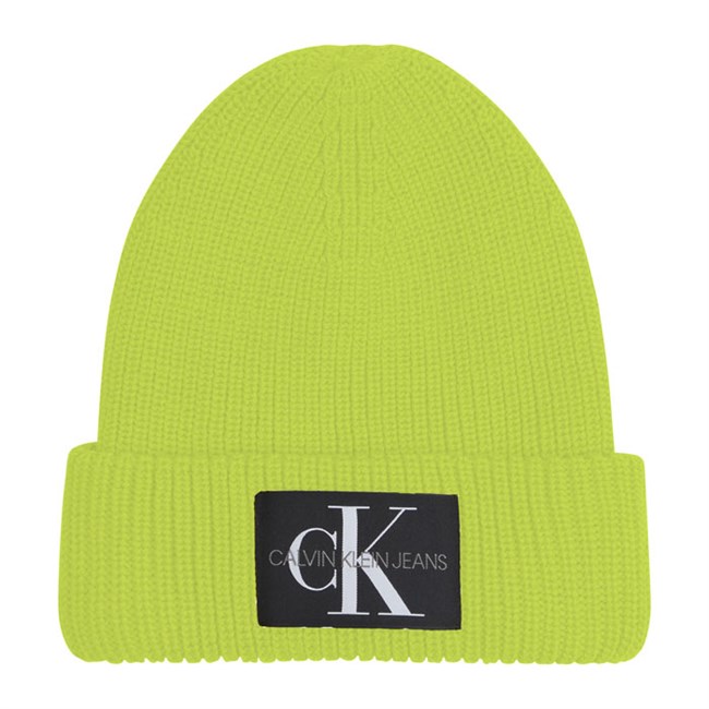 Calvin Klein Monogram Beanie Lime