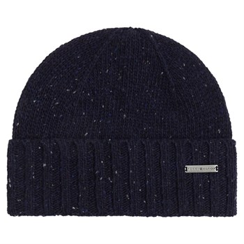 TH Beanie Navy Blå Elevated Essential