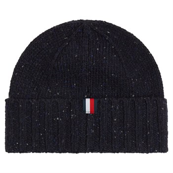 TH Beanie Navy Blå Elevated Essential