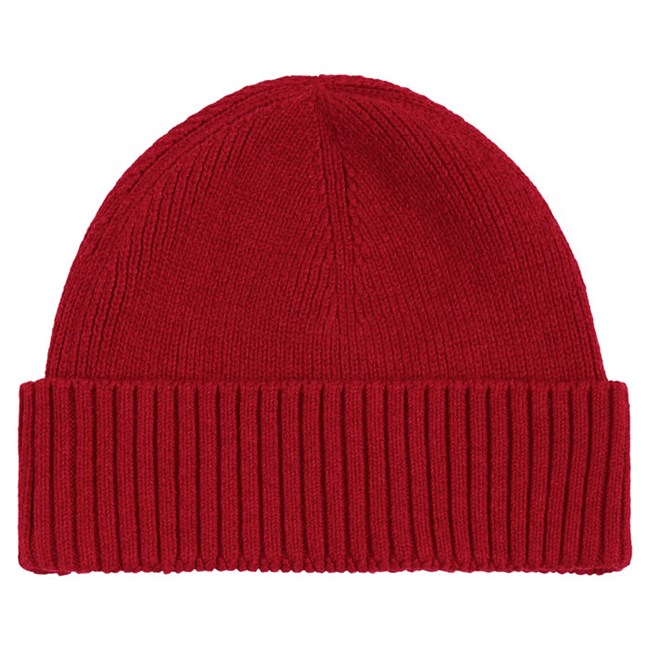 Strik Hue Hilfiger Essential Rib short Beanie Rød