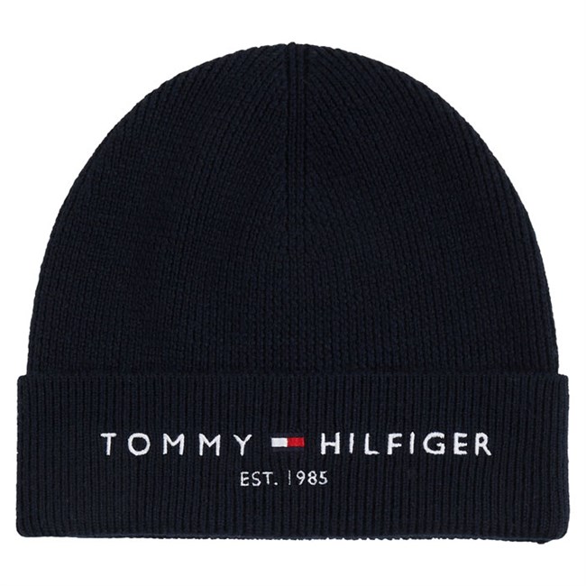 Hilfiger Established Strik Beanie Hue Navy Blå