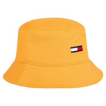 Classic Tommy Hilfiger Flag Bucket Hat Yellow