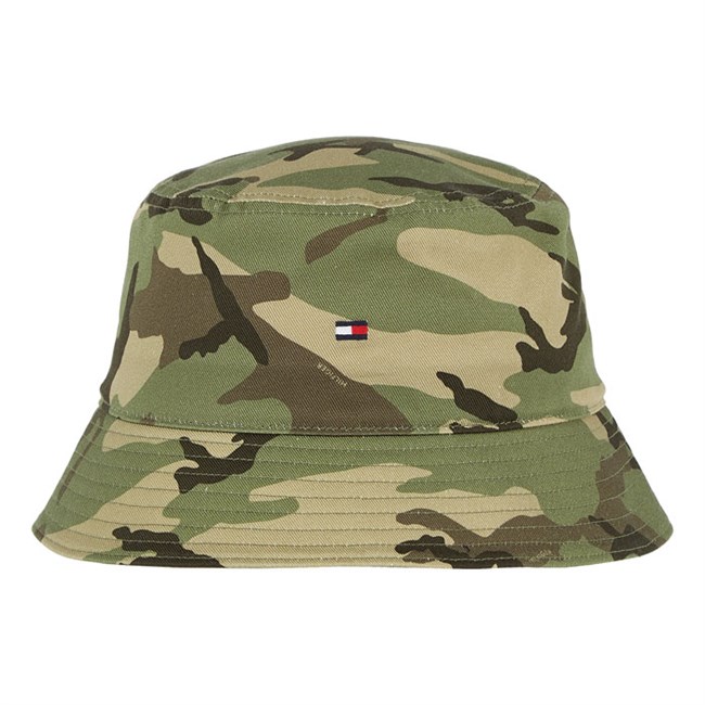 Tommy Hilfiger Flag Bucket Hat Green Camo