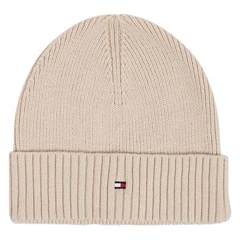 Strik Hue Hilfiger Essential Flag Beanie Beige