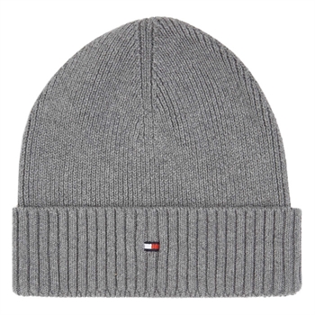 Strik Hue Hilfiger Essential Flag Beanie Grå