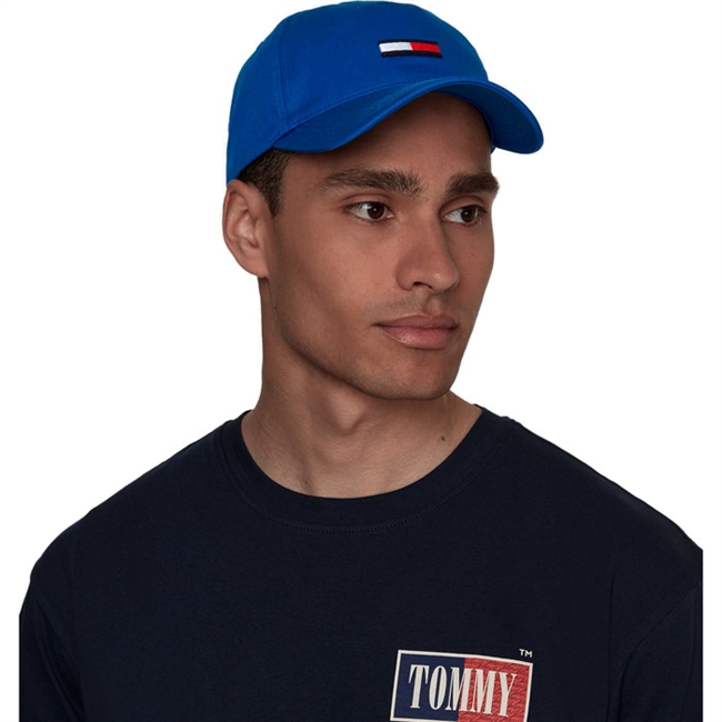 Tommy Jeans Flag Cap Blue Triumph Blå forfra