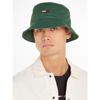 Tommy Jeans Flag Bucket Urban Green bøllehat